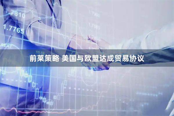 前莱策略 美国与欧盟达成贸易协议