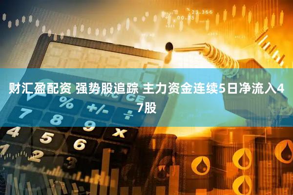 财汇盈配资 强势股追踪 主力资金连续5日净流入47股